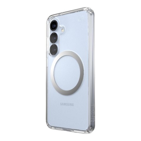 Speck Presidio Perfect-Clear Magnet - Etui Samsung Galaxy S25 / S24 MagSafe (Clear / Chrome Finish / Serene Silver) Speck Presidio Perfect-Clear Magnet - Etui Samsung Galaxy S25 / S24 MagSafe (Clear / Chrome Finish / Serene Silver)