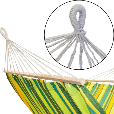 HAMAK OGRODOWY 2 OSOBOWY 200X150CM Z DRĄŻKIEM 1052724 HAMAK OGRODOWY 2 OSOBOWY 200X150CM Z DRĄŻKIEM 1052724