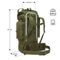 NC3901 Eagle Plecak Taktyczny 70L Zielony NILS CAMP - Idealny na Wyprawy
