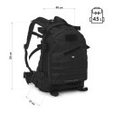NC2904 Plecak taktyczny VANGUARD 45L NILS CAMP czarny outdoor EDC