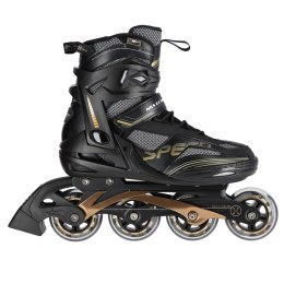 Łyżworolki NA2150 NILS EXTREME czarno-złote –styl, prędkość i komfort jazdy