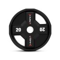 TPC20 Talerz olimpijski poliuretanowy 20 kg HMS czarny precyzyjny