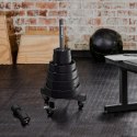 TPC20 Talerz olimpijski poliuretanowy 20 kg HMS czarny precyzyjny