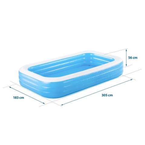 Basen dmuchany dla dzieci 305 x 183 x 56 cm Bestway 54009 Basen dmuchany dla dzieci 305 x 183 x 56 cm Bestway 54009