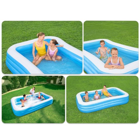 Basen dmuchany rodzinny 305 x 183 x 56 cm 3w1 Bestway 54009 Basen dmuchany rodzinny 305 x 183 x 56 cm 3w1 Bestway 54009