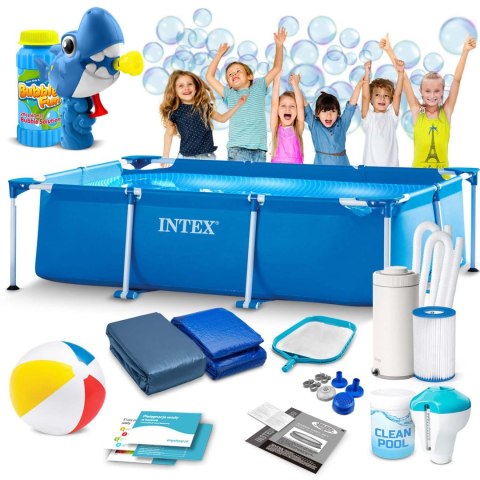 Basen ogrodowy stelażowy 300 x 200 x 75 cm 15w1 INTEX 28272 + maszynka do baniek GRATIS Basen ogrodowy stelażowy 300 x 200 x 75 cm 15w1 INTEX 28272 + maszynka do baniek GRATIS