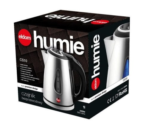 Czajnik ELDOM CS10 humie 1500W 1,0 litra PODŚWIETLANY Czajnik ELDOM CS10 humie 1500W 1,0 litra PODŚWIETLANY