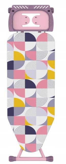 DESKA DO PRASOWANIA 112x36cm PROMIS PERFECT PLUS Metalowy Blat RÓŻOWA PINK