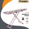 DESKA DO PRASOWANIA 112x36cm PROMIS PERFECT PLUS Metalowy Blat RÓŻOWA PINK