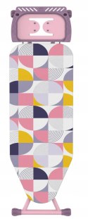 DESKA DO PRASOWANIA 112x36cm PROMIS PERFECT PLUS Metalowy Blat RÓŻOWA PINK