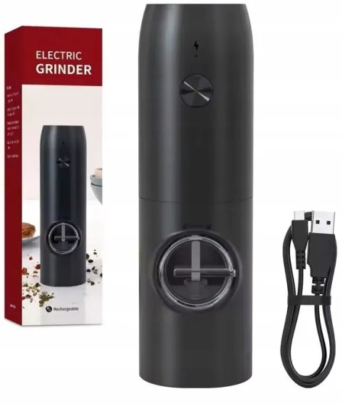 Elektryczny młynek do pieprzu soli przypraw Promis MP35 akumulatorowy ładowanie USB Elektryczny młynek do pieprzu soli przypraw Promis MP35 akumulatorowy ładowanie USB