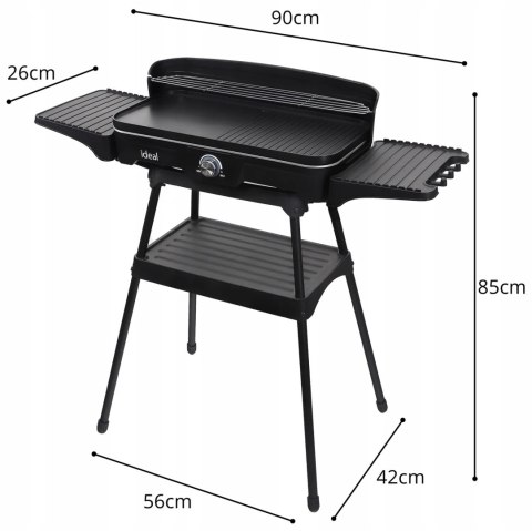 Grill Elektryczny Ideal 5w1 Bezdymny, Składany, Stojący + Poradnik PDF Grill Elektryczny Ideal 5w1 Bezdymny, Składany, Stojący + Poradnik PDF
