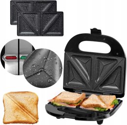 Opiekacz Do Kanapek Tostów Sandwich 750W Nieprzywierająca Powłoka Granitowa