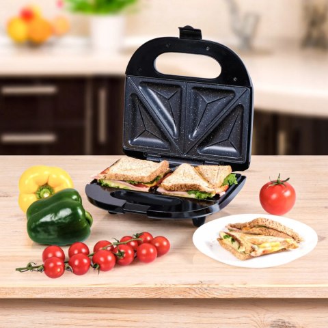 Opiekacz Do Kanapek Tostów Sandwich 750W Nieprzywierająca Powłoka Granitowa Opiekacz Do Kanapek Tostów Sandwich 750W Nieprzywierająca Powłoka Granitowa