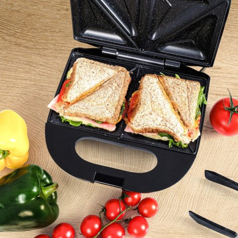 Opiekacz Do Kanapek Tostów Sandwich 750W Nieprzywierająca Powłoka Granitowa Opiekacz Do Kanapek Tostów Sandwich 750W Nieprzywierająca Powłoka Granitowa