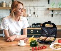 Opiekacz Do Kanapek Tostów Sandwich 750W Nieprzywierająca Powłoka Granitowa