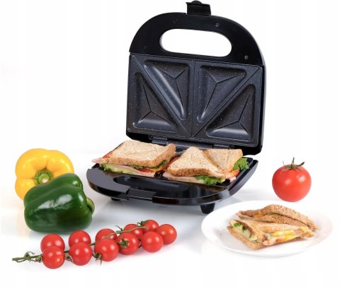 Opiekacz Do Kanapek Tostów Sandwich 750W Nieprzywierająca Powłoka Granitowa Opiekacz Do Kanapek Tostów Sandwich 750W Nieprzywierająca Powłoka Granitowa