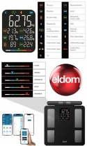WAGA ŁAZIENKOWA BLUETOOTH ANALITYCZNA INTELIGENTNA Apple Health Google Fit