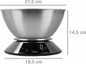 Waga kuchenna ELDOM elektroniczna z MISKĄ PRECYZYJNA DOTYKOWY PANEL LCD