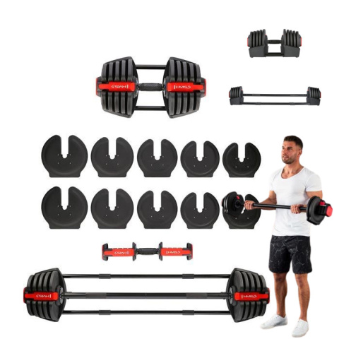 SGR40 PRO SET 2W1 - Regulowane Sztangielki Zestaw 43,5 KG HMS SGR40 PRO SET 2W1 - Regulowane Sztangielki Zestaw 43,5 KG HMS