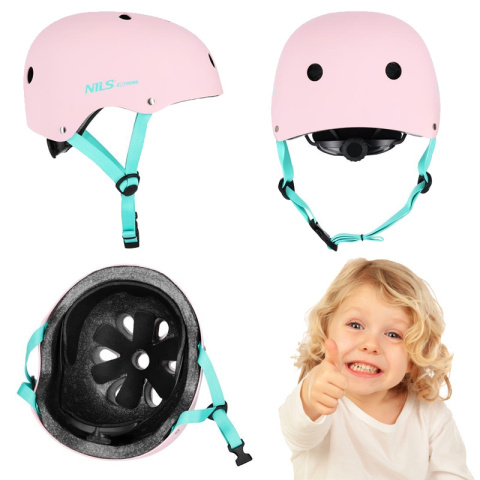 Bezpieczny Kask Różowy Dla Dziecka Rozmiar L 58-61 CM ABS - EPS Bezpieczny Kask Różowy Dla Dziecka Rozmiar L 58-61 CM ABS - EPS