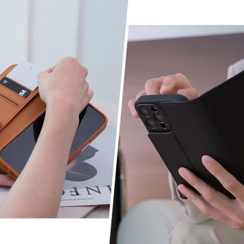 Moshi Overture MagSafe - Skórzane etui 3w1 z klapką iPhone 16 Pro (Charcoal Black) Moshi Overture MagSafe - Skórzane etui 3w1 z klapką iPhone 16 Pro (Charcoal Black)