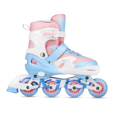 Zestaw LED rolki + ochraniacze NA0189 MOONBEAM Białe M (35–38) Zestaw LED rolki + ochraniacze NA0189 MOONBEAM Białe M (35–38)
