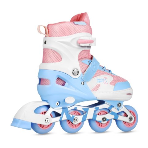 Zestaw LED rolki + ochraniacze NA0189 MOONBEAM Białe M (35–38) Zestaw LED rolki + ochraniacze NA0189 MOONBEAM Białe M (35–38)