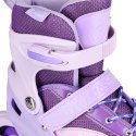 NA0189 Rolki LED Moonbeam fioletowe + ochraniacze L (39–42) NILS EXTREME