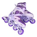 NA0189 Rolki LED Moonbeam fioletowe + ochraniacze L (39–42) NILS EXTREME