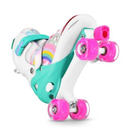 NQ0187 LED wrotki rainbow M(35-38) NILS Extreme regulowane świecące