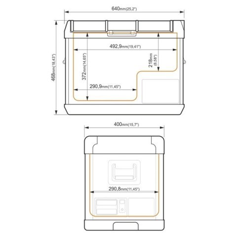 PRZENOŚNA LODÓWKA KOMPRESOROWA GCX47 BLACK