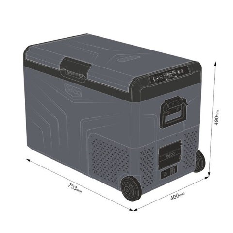 PRZENOŚNA LODÓWKA KOMPRESOROWA TCX50 CARBON