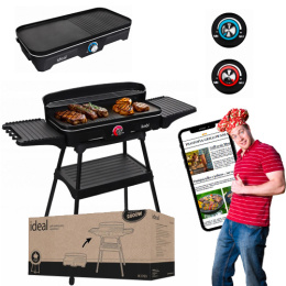 Grill Elektryczny Ideal 5w1 Bezdymny, Składany, Stojący + Poradnik PDF