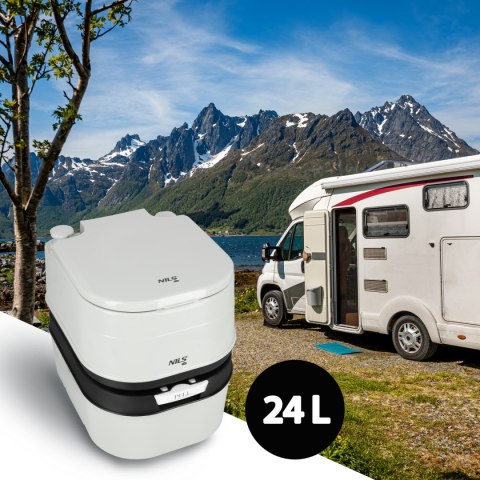 Toaleta turystyczna NC0023 NILS CAMP 24 L –komfort i niezależność w podróży Toaleta turystyczna NC0023 NILS CAMP 24 L –komfort i niezależność w podróży