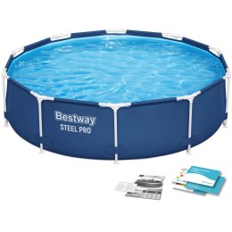 Basen ogrodowy stelażowy 305x76 cm Bestway 56677 Steel Pro 4678L