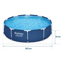 Basen ogrodowy stelażowy 305x76 cm Bestway 56677 Steel Pro 4678L