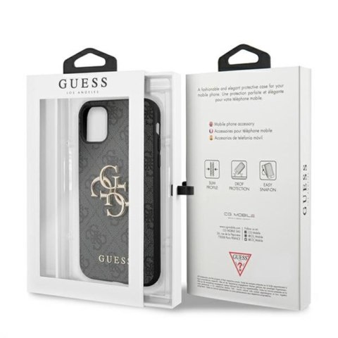 Guess 4G Big Metal Logo - Etui iPhone 11 (szary) Guess 4G Big Metal Logo - Etui iPhone 11 (szary)