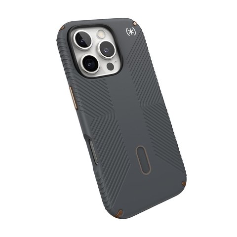 Speck Presidio2 Grip ClickLock & MagSafe - Etui iPhone 16 Pro (Charcoal Grey / Cool Bronze / White) Speck Presidio2 Grip ClickLock & MagSafe - Etui iPhone 16 Pro (Charcoal Grey / Cool Bronze / White)