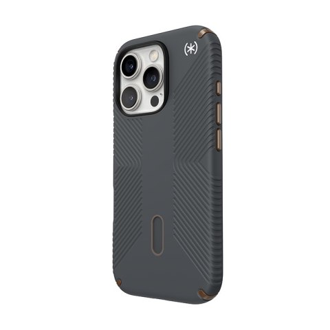 Speck Presidio2 Grip ClickLock & MagSafe - Etui iPhone 16 Pro (Charcoal Grey / Cool Bronze / White) Speck Presidio2 Grip ClickLock & MagSafe - Etui iPhone 16 Pro (Charcoal Grey / Cool Bronze / White)