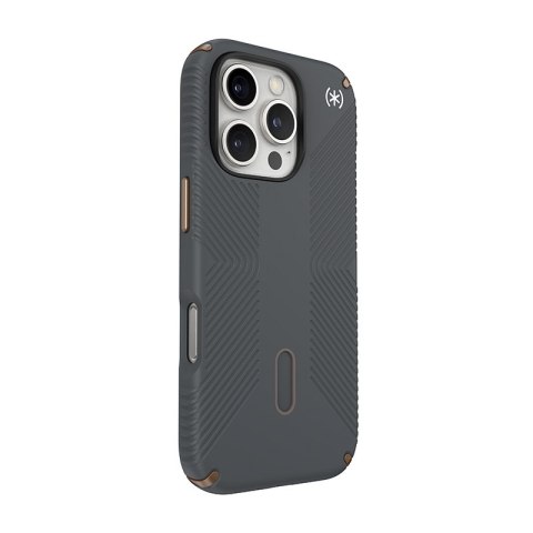 Speck Presidio2 Grip ClickLock & MagSafe - Etui iPhone 16 Pro (Charcoal Grey / Cool Bronze / White) Speck Presidio2 Grip ClickLock & MagSafe - Etui iPhone 16 Pro (Charcoal Grey / Cool Bronze / White)