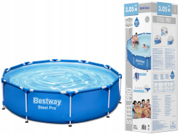 Basen ogrodowy stelażowy 305x76 cm Bestway 56677 Steel Pro 4678L