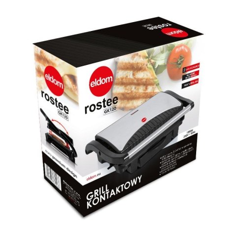 Rewelacyjny grill, opiekacz ELDOM GK120 Rewelacyjny grill, opiekacz ELDOM GK120
