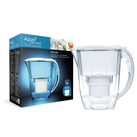 Dzbanek do wody Aqua Optima Oria 2,8l + filtr 60 dni + bidon 600ml Dzbanek do wody Aqua Optima Oria 2,8l + filtr 60 dni + bidon 600ml