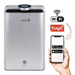 Oczyszczacz powietrza WEBBER AP9700 WI-FI srebrny