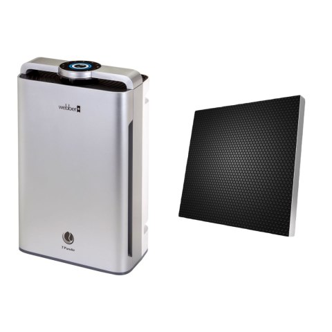 Oczyszczacz powietrza WEBBER AP9700 WI-FI srebrny Oczyszczacz powietrza WEBBER AP9700 WI-FI srebrny