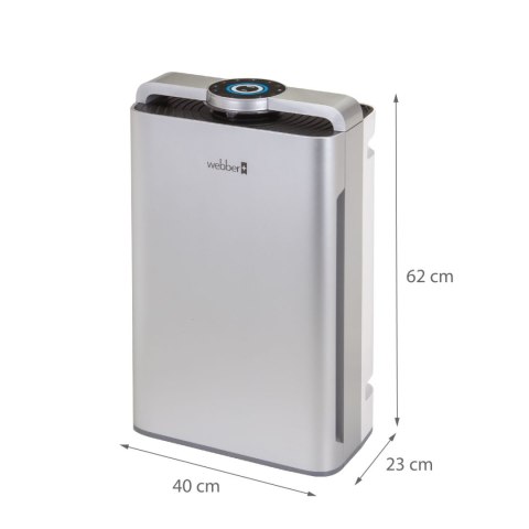 Oczyszczacz powietrza WEBBER AP9700 WI-FI srebrny Oczyszczacz powietrza WEBBER AP9700 WI-FI srebrny