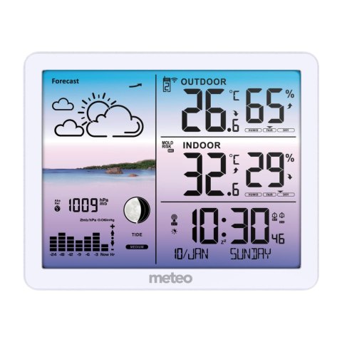 Stacja pogodowa METEO SP107 biała Stacja pogodowa METEO SP107 biała
