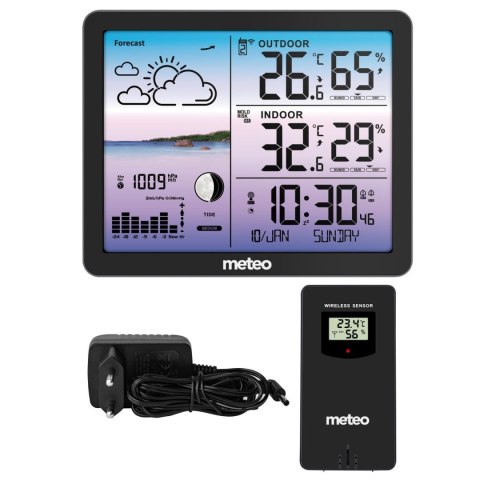 Stacja pogodowa METEO SP107 czarna Stacja pogodowa METEO SP107 czarna