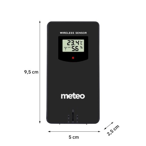 Stacja pogodowa METEO SP107 czarna Stacja pogodowa METEO SP107 czarna